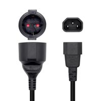 Miniatura 3 de Aisens Cable Alimentacion 16A C14/M a CEE7/H 25cm