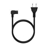 Miniatura 4 de AISENS Cable Alimentación Acodado Forma 8, CEE7/16/M-C7/H, Negro, 1.8M