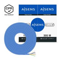 Miniatura 4 de AISENS Cable de Red RJ45 LSZH CPR Dca CAT.6 UTP AWG24, Azul, 305 m