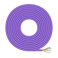 Miniatura 1 de AISENS Cable de Red RJ45 LSZH Cat 6 UTP Rigido AWG23 CCA  Aleacion   Violeta  305M