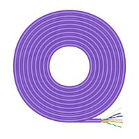 Miniatura 2 de AISENS Cable de Red RJ45 LSZH Cat 6 UTP Rigido AWG23 CCA  Aleacion   Violeta  305M