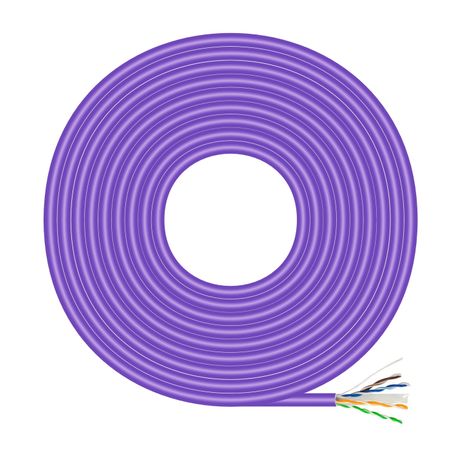 AISENS Cable de Red RJ45 LSZH Cat 6 UTP Rigido AWG23 CCA Aleacion Violeta 305M - Imagen 2 de 4 AISENS Cable de Red RJ45 LSZH Cat 6 UTP Rigido AWG23 CCA Aleacion Violeta 305M - Imagen 2 de 4