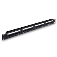 Miniatura 1 de Aisens Panel De Parcheo De 24 Puertos Rj45 Cat.5E Utp 19" 1U Dual Idc