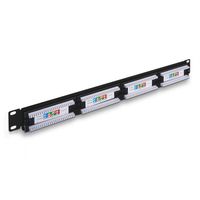 Miniatura 3 de Aisens Panel De Parcheo De 24 Puertos Rj45 Cat.5E Utp 19" 1U Dual Idc