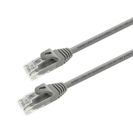 LATIGUILLO DE RED AISENS RJ45 LSZH UTP CAT6A AWG24 15M GRIS A145-0331 - Imagen 2 de 3 LATIGUILLO DE RED AISENS RJ45 LSZH UTP CAT6A AWG24 15M GRIS A145-0331 - Imagen 2 de 3