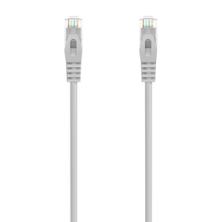 AISENS Cable de Red Latiguillo RJ45 LSZH Cat.6A 500 Mhz UTP AWG24, Gris, 30CM