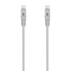 AISENS Cable de Red Latiguillo RJ45 LSZH Cat.6A 500 Mhz UTP AWG24, Gris, 20M