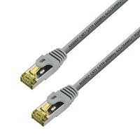 Miniatura 2 de LATIGUILLO AISENS RJ45 S/FTP CAT7 25CM GRIS A146-0332