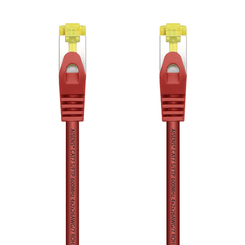 AISENS Cable De Red Latiguillo RJ45 LSZH Cat 7 600 MHz S FTP PIMF AWG26  Rojo  2 0 m