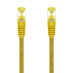 AISENS Cable De Red Latiguillo RJ45 LSZH Cat 7 600 MHz S FTP PIMF AWG26  Amarillo  1 0 m