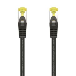 AISENS Cable De Red Latiguillo RJ45 LSZH Cat.7 600 MHz S/FTP PIMF AWG26, Negro, 2.0 m