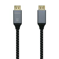 Miniatura 2 de Aisens Cable Displayport V1.4 8k 60hz macho a macho gris negro 3m