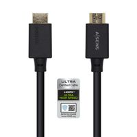 Miniatura 3 de Aisens Cable audio video Hdmi tipo a estandar macho a macho 0 5m negro