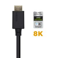 Miniatura 5 de Aisens Cable audio video Hdmi tipo a estandar macho a macho 0 5m negro