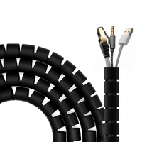 Miniatura 1 de AISENS Organizador De Cable En Espiral 25mm, Negro, 2.0 m