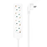 Miniatura 2 de AISENS Base Multiple 4 Tomas Sin Interruptor Con Cable 3x1.5mm2, Blanco, 1.4m