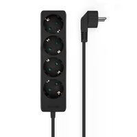 Miniatura 2 de Aisens - Base Multiple 4 Tomas Sin Interruptor Con Cable 3X1.5Mm2, Neg