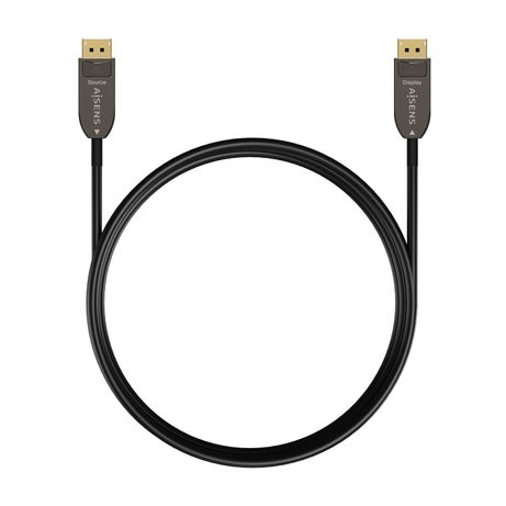 AISENS Cable DISPLAYPORT AOC V1.4 8K@60Hz 4K@120Hz 4:4:4 32.4Gbps, DP/M-DP/M, Negro, 15M - Imagen 3 de 5 AISENS Cable DISPLAYPORT AOC V1.4 8K@60Hz 4K@120Hz 4:4:4 32.4Gbps, DP/M-DP/M, Negro, 15M - Imagen 3 de 5