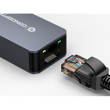 ADAPTADOR USB-C 3.2 A RJ45 10/100/1000/2500 BASE-T CONCEPTRONIC - Imagen 4 de 5 ADAPTADOR USB-C 3.2 A RJ45 10/100/1000/2500 BASE-T CONCEPTRONIC - Imagen 4 de 5