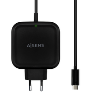 Miniatura 1 de CARGADOR AISENS 65W PD3.0 QC3.0 1XUSB-C 1.2M NEGRO