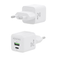 Miniatura 4 de CARGADOR AISENS GAN 25W 1XUSB-C PD3.0 QC4.0 1XUSB-A QC3.0 BLANCO