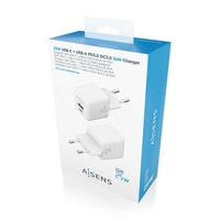 Miniatura 7 de CARGADOR AISENS GAN 25W 1XUSB-C PD3.0 QC4.0 1XUSB-A QC3.0 BLANCO