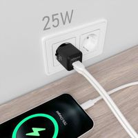 Miniatura 6 de CARGADOR AISENS GAN 25W 1XUSB-C PD3.0 QC4.0 1XUSB-A QC3.0 NEGRO