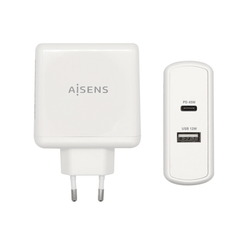AISENS Cargador 57 W  1x USB C PD3 0 45 W  1x USB A 5 V   2 4 A 12 W  Blanco