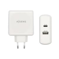 Miniatura 2 de AISENS Cargador 57 W  1x USB C PD3 0 45 W  1x USB A 5 V   2 4 A 12 W  Blanco