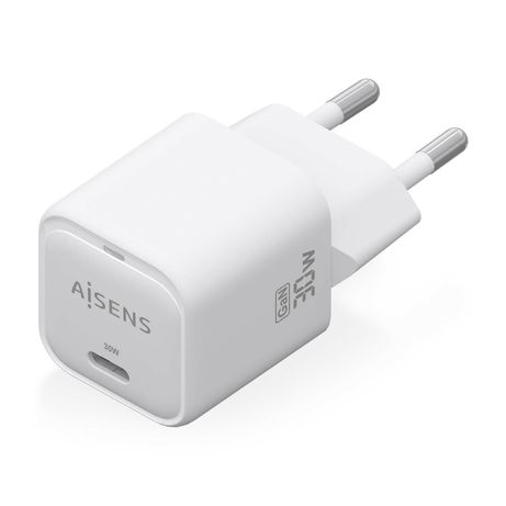 AISENS Cargador GaN 30W 1xUSB C PD3 0 QC4 0 Blanco - Imagen 3 de 7 AISENS Cargador GaN 30W 1xUSB C PD3 0 QC4 0 Blanco - Imagen 3 de 7