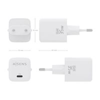 Miniatura 5 de CARGADOR AISENS GAN 35W 1XUSB-C PD3.0 QC4.0 BLANCO