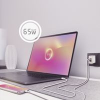 Miniatura 7 de AISENS Cargador Gan 65W, 2xUSB-C PD3.0 QC4.0, 1xUSB-A QC3.0, Blanco