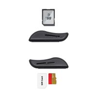 Miniatura 4 de AISENS Lector de Tarjeta Inteligente DNI con Lector de Tarjetas SIM, SD, Micro SD, MMC, RS-MMC, MMC Micro, Negro