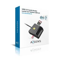 Miniatura 5 de AISENS Lector de Tarjeta Inteligente DNI con Lector de Tarjetas SIM, SD, Micro SD, MMC, RS-MMC, MMC Micro, Negro