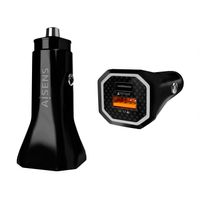 Miniatura 2 de CARGADOR DE COCHE AISENS 38W1xUSB-C PD3.0 20W1xUSB-A QC3.0 18W NEGRO