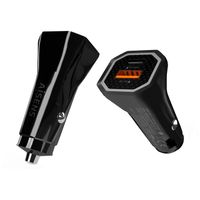 Miniatura 3 de CARGADOR DE COCHE AISENS 38W1xUSB-C PD3.0 20W1xUSB-A QC3.0 18W NEGRO