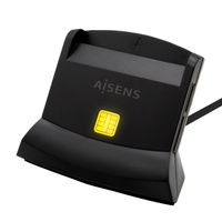 Miniatura 2 de AISENS Lector De Tarjeta Dni Con Lector De Tarjetas SIM, SD, Micro SD, MMC, RS-MMC, MMC Micro, USB-C, Negro