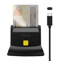 Miniatura 6 de AISENS Lector De Tarjeta Dni Con Lector De Tarjetas SIM, SD, Micro SD, MMC, RS-MMC, MMC Micro, USB-C, Negro