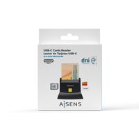 Miniatura 7 de AISENS Lector De Tarjeta Dni Con Lector De Tarjetas SIM, SD, Micro SD, MMC, RS-MMC, MMC Micro, USB-C, Negro