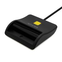 Miniatura 2 de AISENS Lector De Tarjeta Inteligente DNI, USB-C, Negro