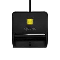 Miniatura 3 de AISENS Lector De Tarjeta Inteligente DNI, USB-C, Negro