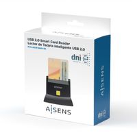 Miniatura 5 de AISENS Lector de Tarjeta Inteligente DNI, Negro