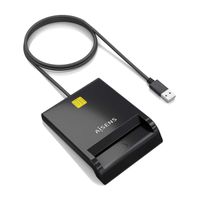 Miniatura 2 de AISENS Lector de Tarjeta Inteligente DNI USB-C, Negro