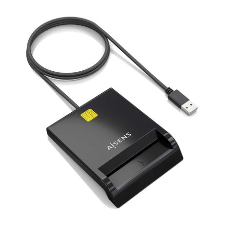 AISENS Lector de Tarjeta Inteligente DNI USB-C, Negro - Imagen 2 de 7 AISENS Lector de Tarjeta Inteligente DNI USB-C, Negro - Imagen 2 de 7