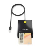 Miniatura 4 de AISENS Lector de Tarjeta Inteligente DNI USB-C, Negro