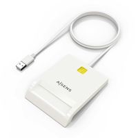 Miniatura 3 de AISENS Lector de Tarjeta Inteligente DNI, Blanco