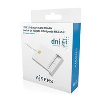 Miniatura 7 de AISENS Lector de Tarjeta Inteligente DNI, Blanco