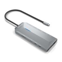 Miniatura 2 de AISENS USB-C Dock 12 En 1, USB-C A 2xHDMI, 1xRJ45, 3xUSB-A, 2xUSB-C, 1xUSB-C PD, 1xAudio, 1xSD, 1xMicro SD, Gris, 30cm