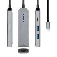 Miniatura 1 de AISENS ASUC-4P002-GR base para portátil y replicador de puertos Alámbrico USB 3.2 Gen 1 (3.1 Gen 1) Type-C