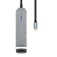 Miniatura 3 de AISENS ASUC-4P002-GR base para portátil y replicador de puertos Alámbrico USB 3.2 Gen 1 (3.1 Gen 1) Type-C